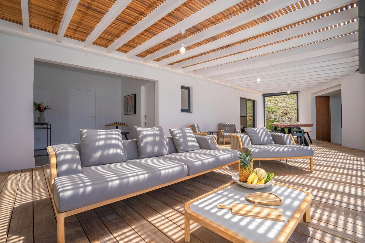5 Location villa avec piscine centre de la Martinique Terrasse salon extérieur